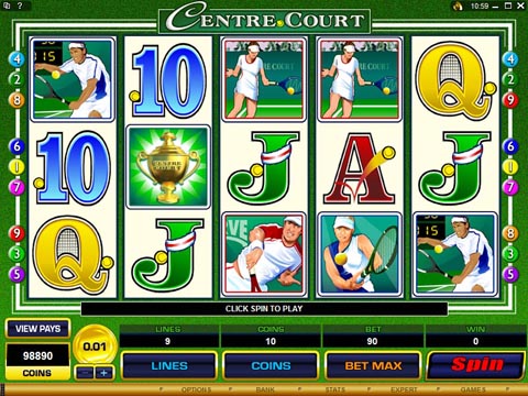 Centre Court Online Casino Video Slot Preview