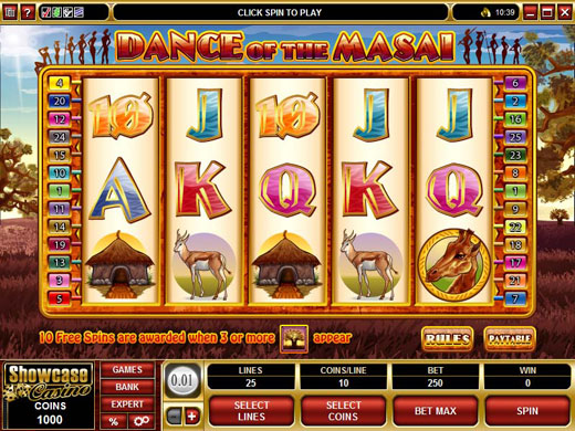 Dance of the Masai Video Slot Preview