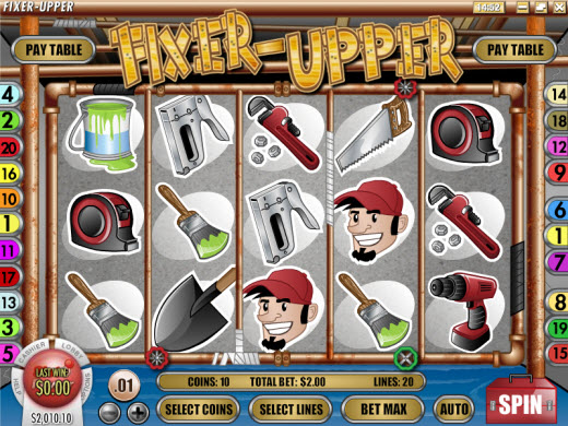 Fixer Upper Rival Gaming Video Slot Preview