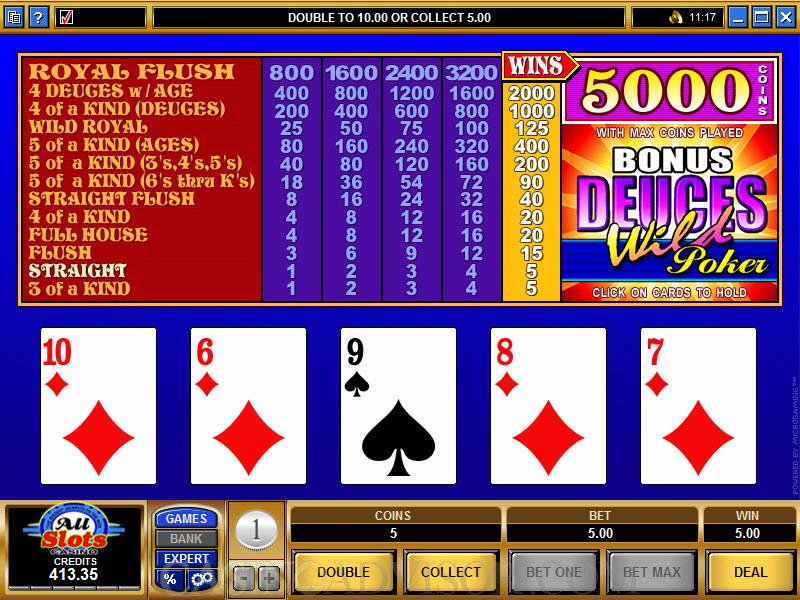 video poker deuces wild trainer