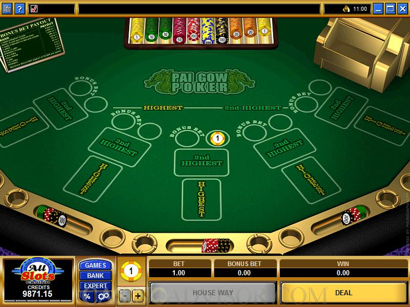 Pai Gow Bonus Poker