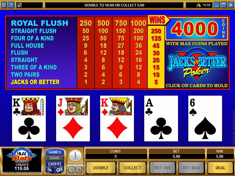 Jacks Or Better Video Poker Strategy