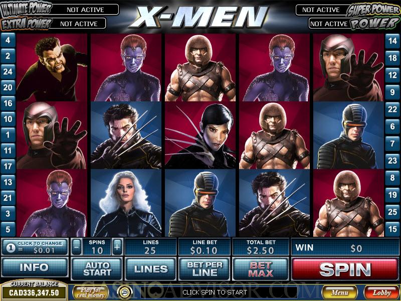 Cryptologic Marvel Theme XMen Video Slot Game Review