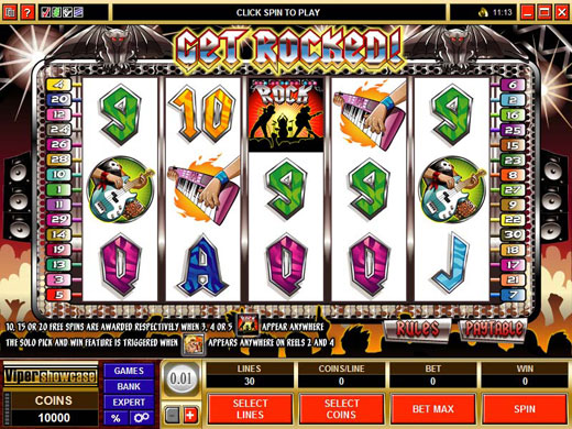 Get Rocked Online Casino Video Slot Preview