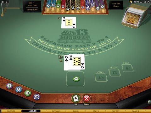 Hi Lo 13 European Blackjack Gold Preview