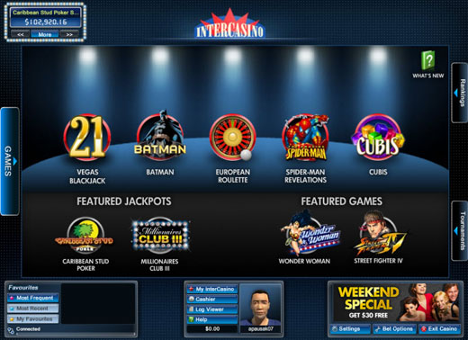 InterCasino New Lobby Preview