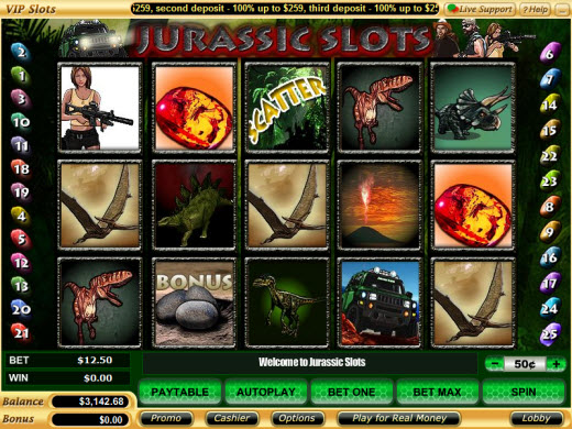 Jurassic Slot Video Slot Preview