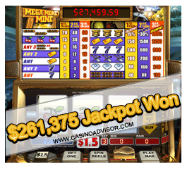 Mega Money Online Casino Jackpot Won