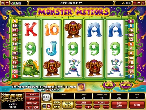 Monster Meteors Video Slot Preview
