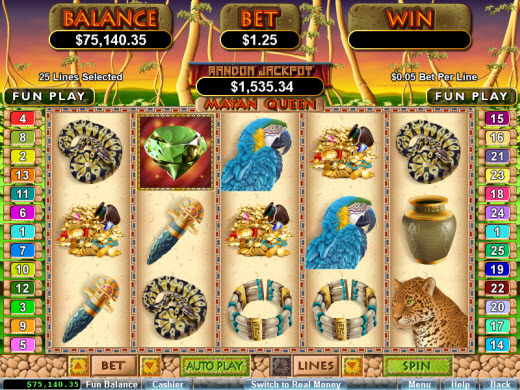 Mayan Queen Online Casino Video Slot Preview