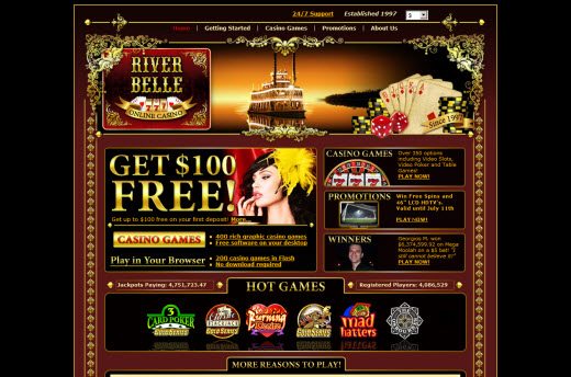 New River Belle Casino Look and Feel