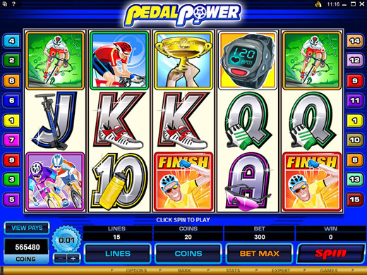 Pedal Power Video Slot Preview