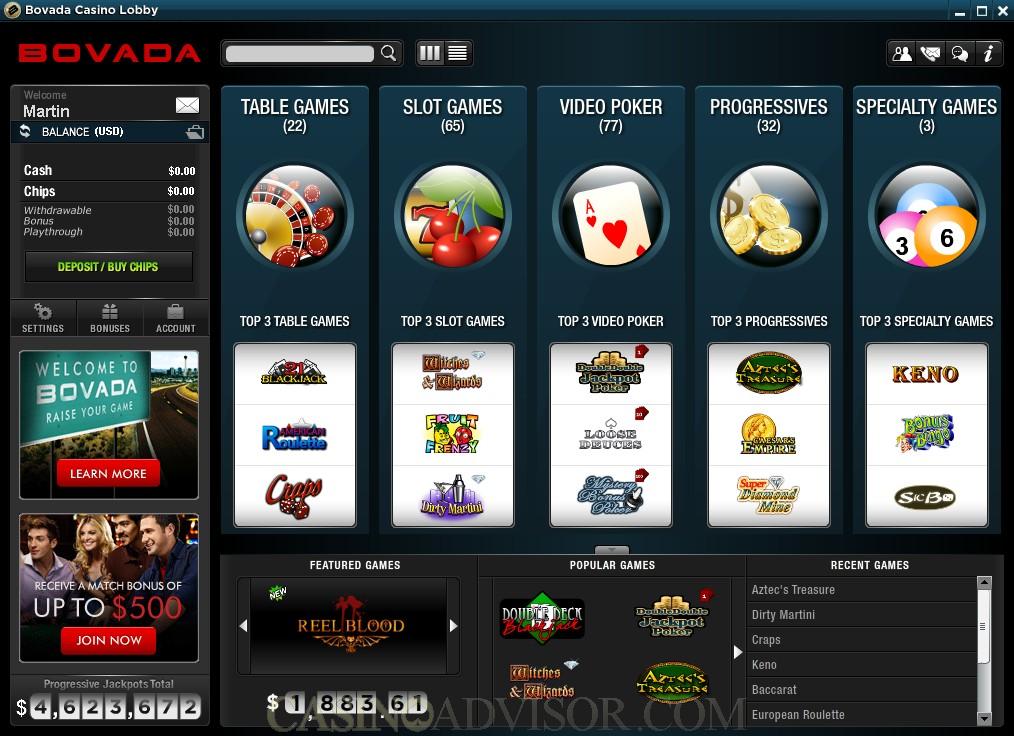 Bovada Casino Review - Top Rated US Accepting Casino - 0