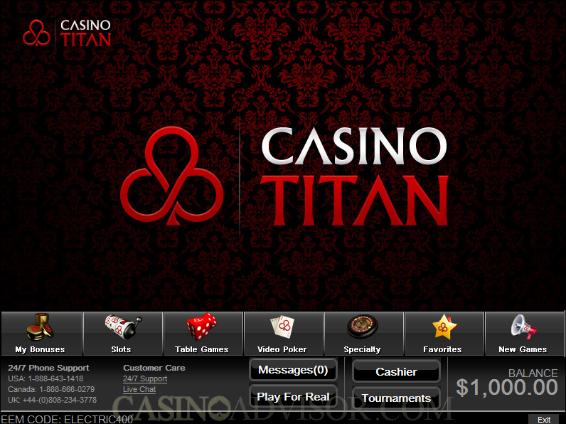 Casino Titan Review - A comprehensive review of Casino Titan an RTG