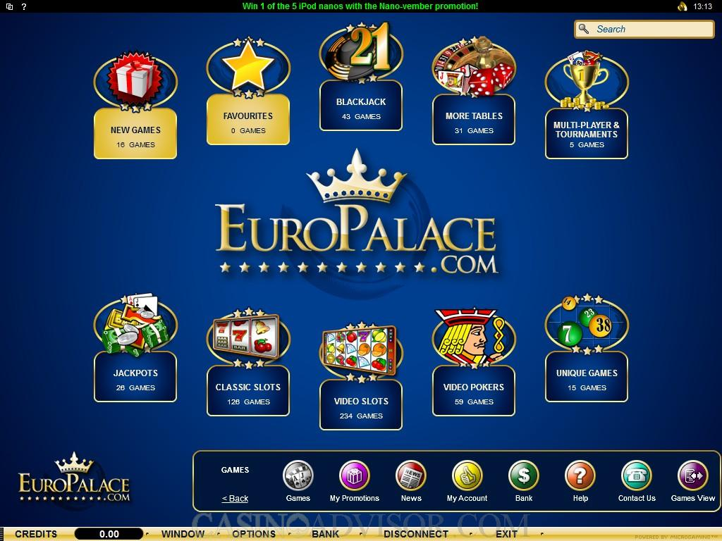 Europalace Casino Com