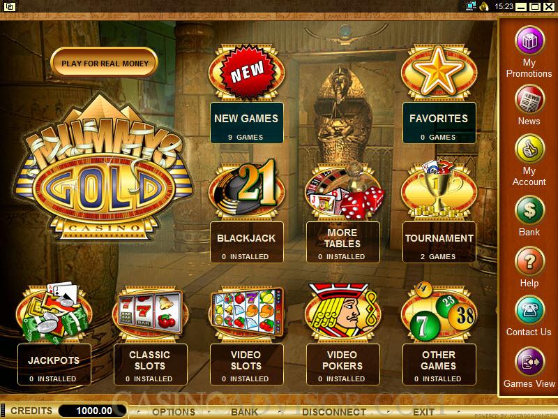 casino gold mummy online