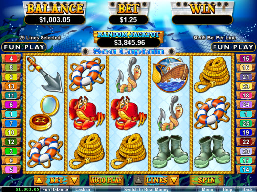 Sea Captain Online Casino Video Slot