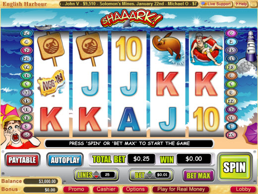 Shaaark Casino Video Slot Preview