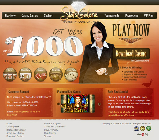 Slots Galore Online Casino Preview