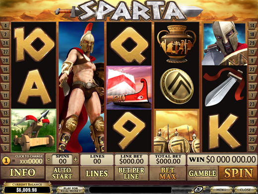Sparta Online Casino Video Slot Preview