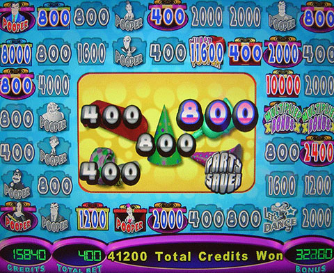 Super Jackpot Party Bonus Game Screenshot